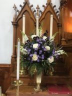 Altar flowers at St. Philip's Episcopal Church