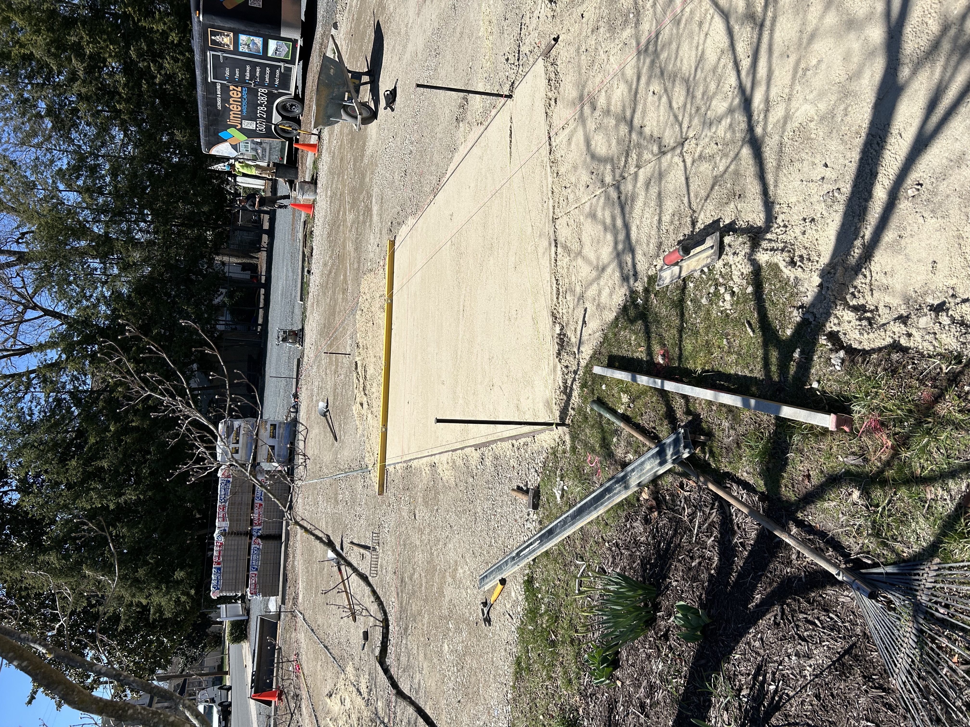 Labyrinth construction at St. Philip's