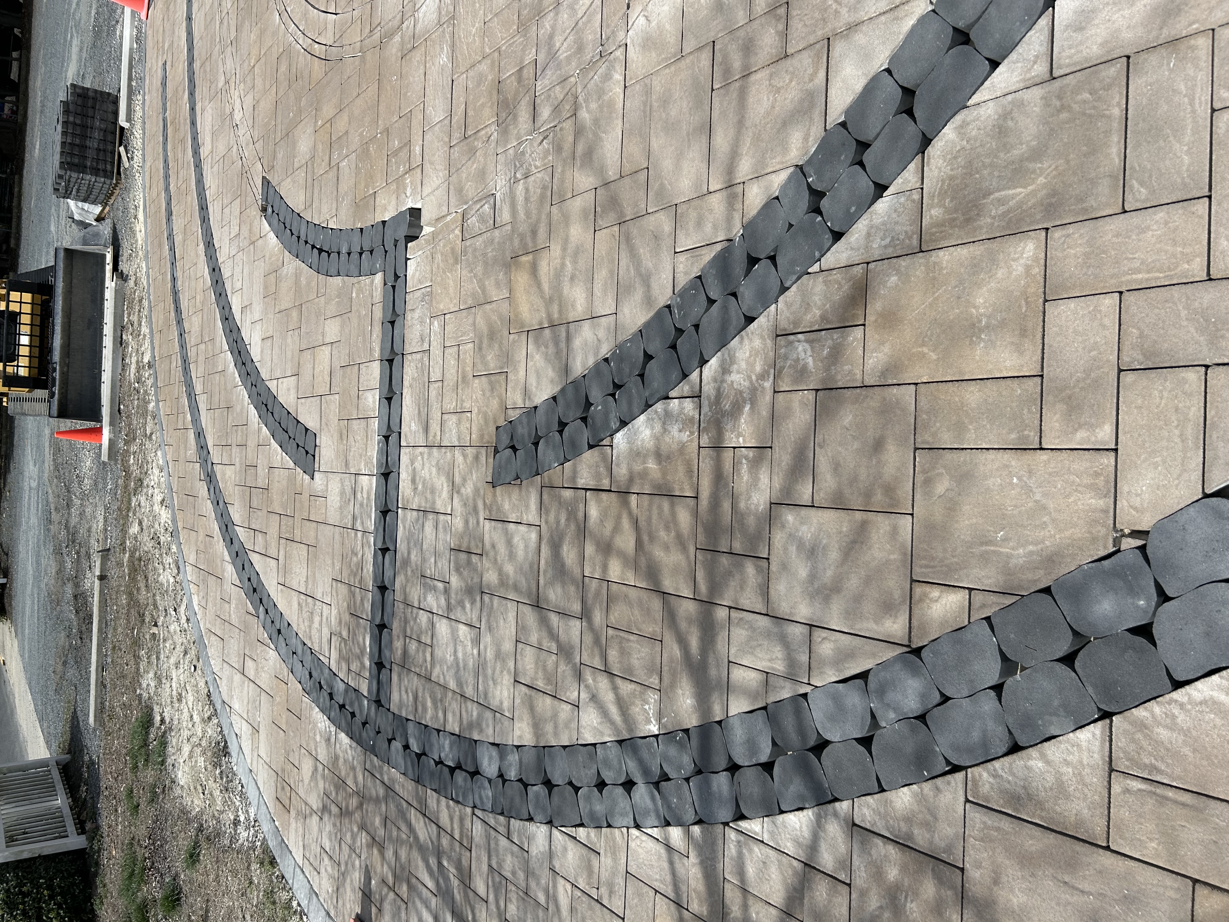 Labyrinth construction at St. Philip's