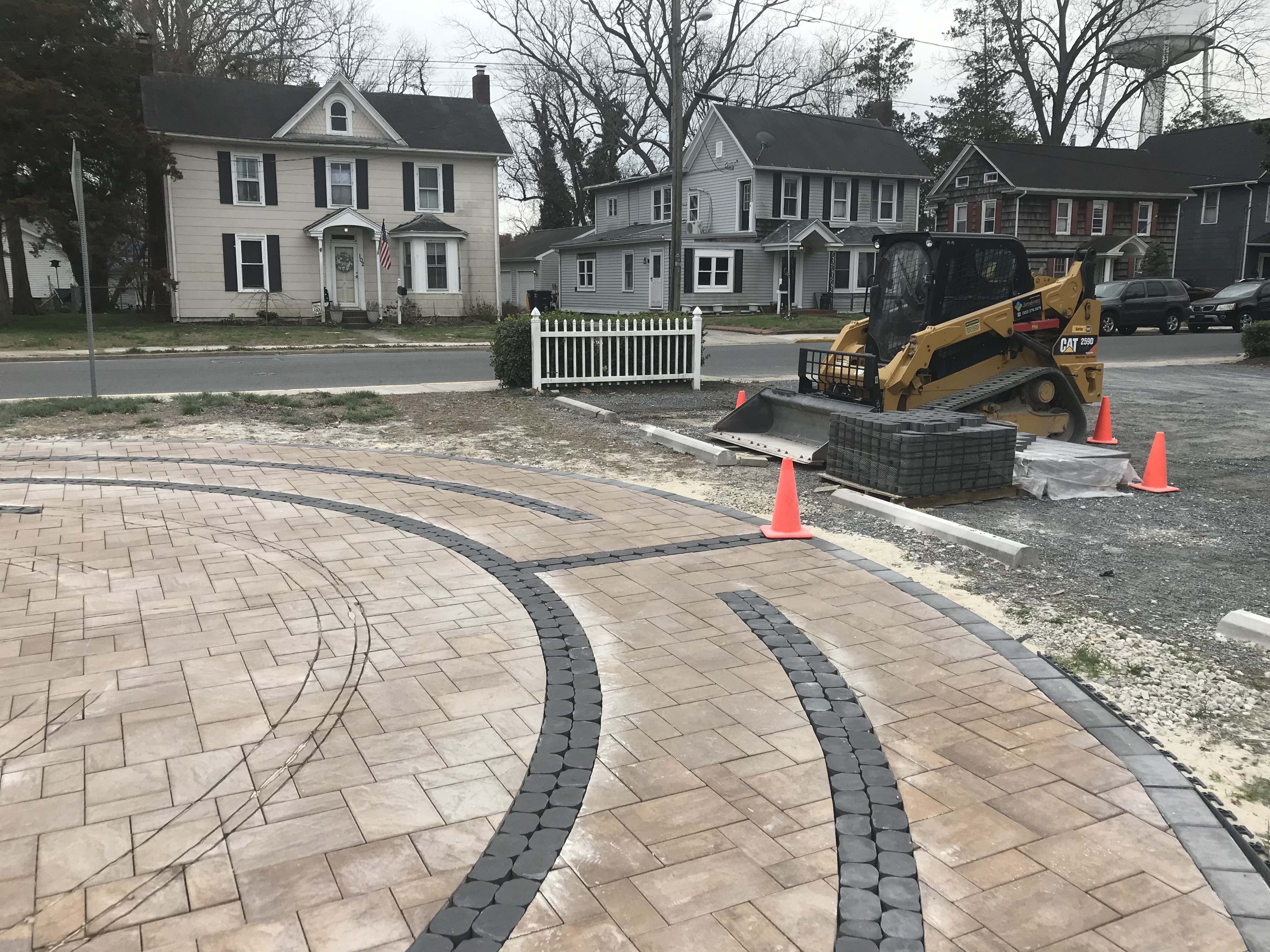 Labyrinth construction at St. Philip's